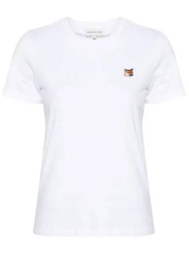 Fox Head Patch Regular Short Sleeve T-Shirt White - MAISON KITSUNE - BALAAN 2