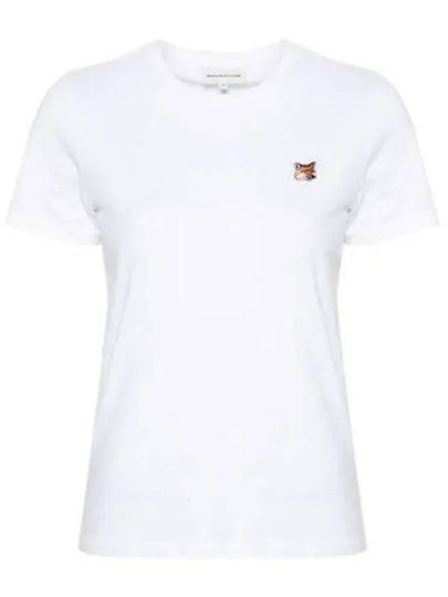 Fox Head Patch Regular Short Sleeve T-Shirt White - MAISON KITSUNE - BALAAN 2