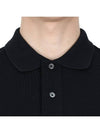 Men's Heart Logo Polo Shirt Black - AMI - BALAAN 6