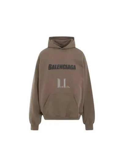 Destroyed Oversized Hoodie Brown - BALENCIAGA - BALAAN 2