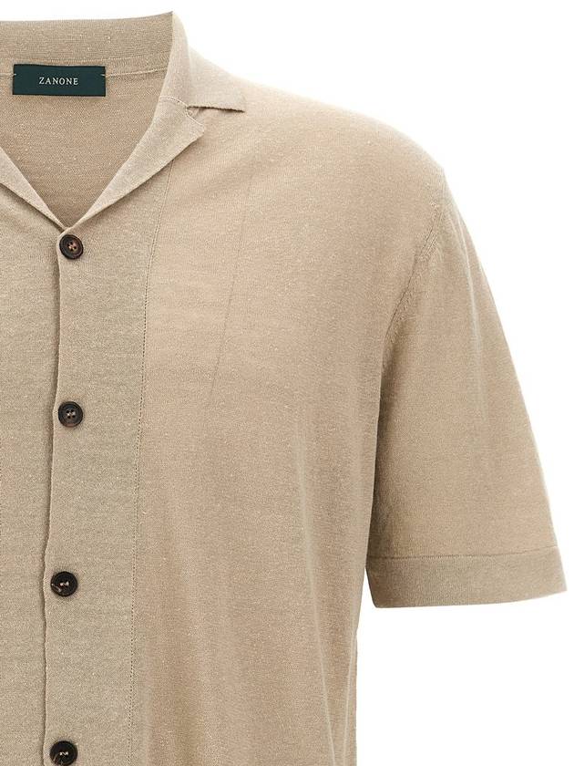 Zanone Linen Shirt - ZANONE - BALAAN 3