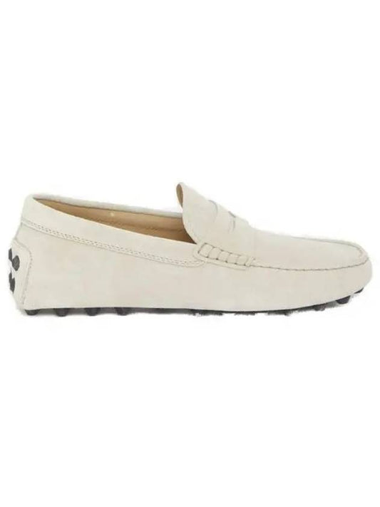 Gommino Bubble Suede Driving Shoes Ivory - TOD'S - BALAAN 2