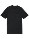 Men's Pocket Black Short Sleeve T-Shirt 8C00001 89ADY 999 - MONCLER - BALAAN 3