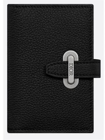 Normandy Vertical Calfskin Bifold Card Wallet Black - DIOR - BALAAN 2