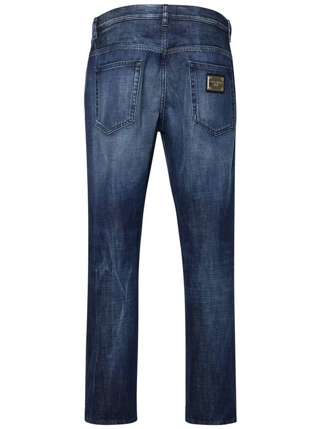 Denim Straight Pants GYJDAD G8KG1S9001 Blue - DOLCE&GABBANA - BALAAN 4