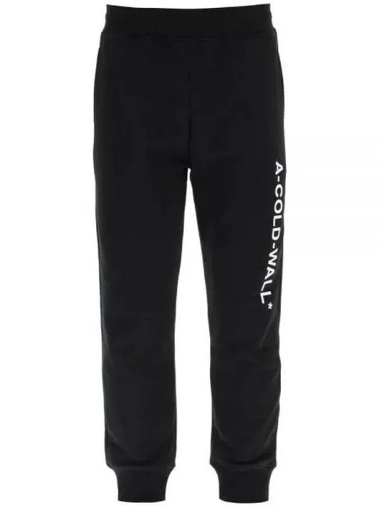 KNITTED ESSENTIAL LOGO SWEATPANTS ACWMB096 BLACK Essential Logo Sweatpants - A-COLD-WALL - BALAAN 1