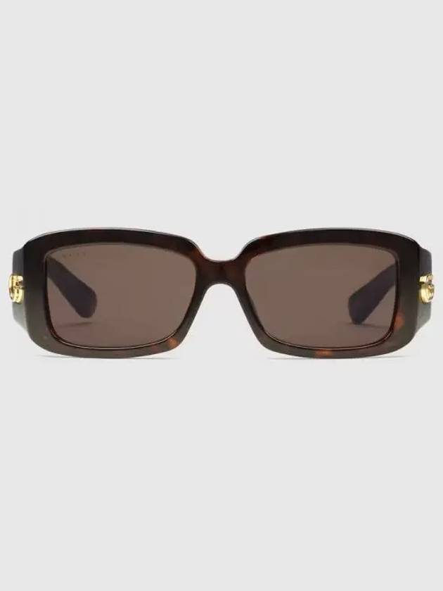 special fit rectangular sunglasses tortoiseshell injection 755259J16912323 - GUCCI - BALAAN 2