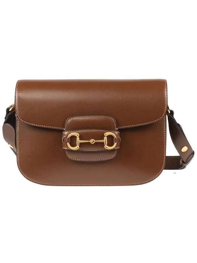 Horsebit 1955 Leather Shoulder Bag Brown - GUCCI - BALAAN 2