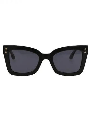 Black Logo Temple Square Sunglasses 271461 - ISABEL MARANT - BALAAN 1