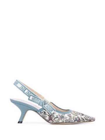 J'Adior Dress Slingback Heels Blue - DIOR - BALAAN 1