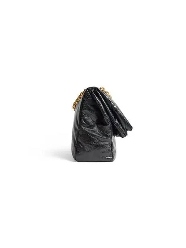 Monaco Chain Strap Shoulder Bag Black - BALENCIAGA - BALAAN 4