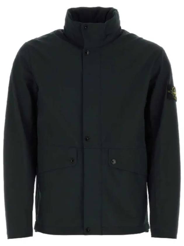 Logo Light Soft Shell Jacket Black - STONE ISLAND - BALAAN 3