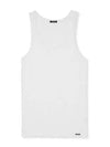 Men's Cotton Modal Blend Sleeveless White - TOM FORD - BALAAN.