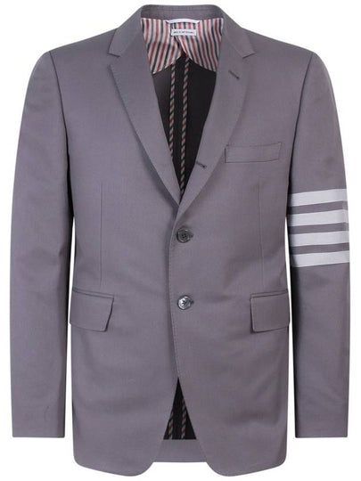 Diagonal Armband Cotton Shooting Engineer Classic Jacket Grey - THOM BROWNE - BALAAN 2