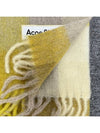 Check Mohair Muffler Beige Yellow - ACNE STUDIOS - BALAAN 5