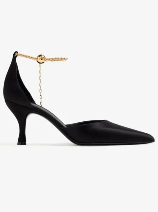 Dana Ankle Chain Pumps Black - SALVATORE FERRAGAMO - BALAAN 2