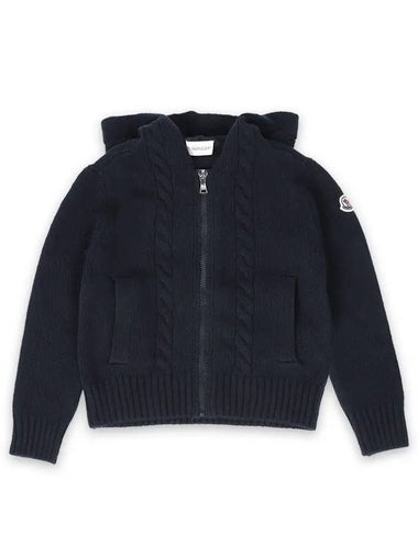 Kids Knit Cardigan Zip up Jacket Navy 9B00005 M1115 742 - MONCLER - BALAAN 1