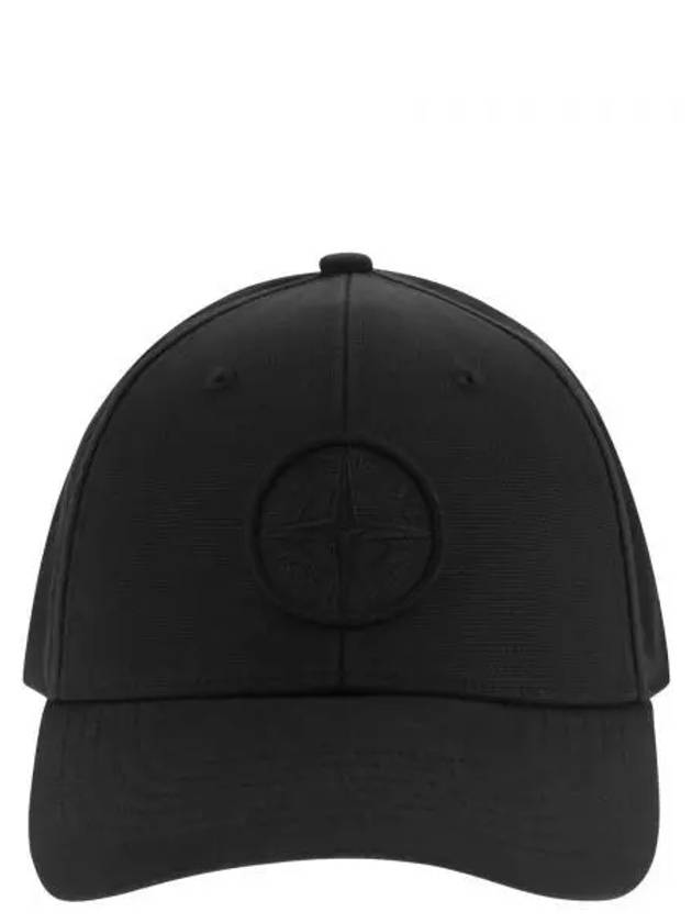 Embroidered Logo Ball Cap Black - STONE ISLAND - BALAAN 2