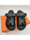 Chypre Calfskin Sandals Black - HERMES - BALAAN 3