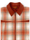 Men's Check Quilt Padding Orange I3WD01OR - IOEDLE - BALAAN 6