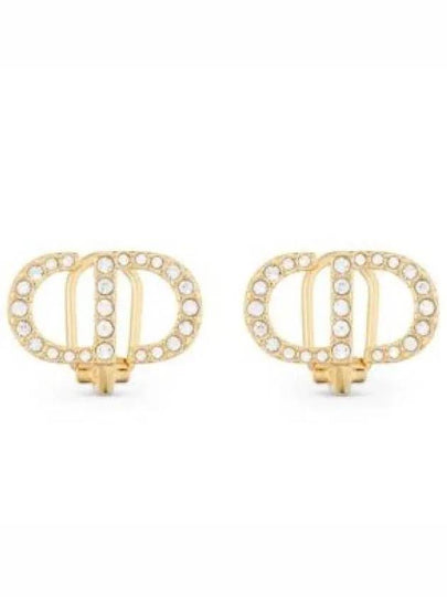 Petit CD Clip Stud Earrings Gold - DIOR - BALAAN 2