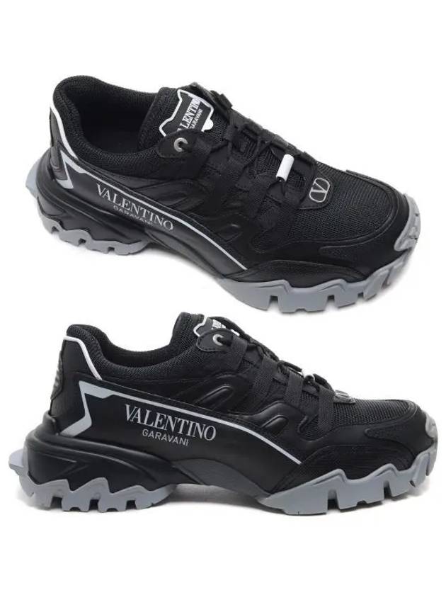 Climbers Low Top Sneakers Black - VALENTINO - BALAAN 2