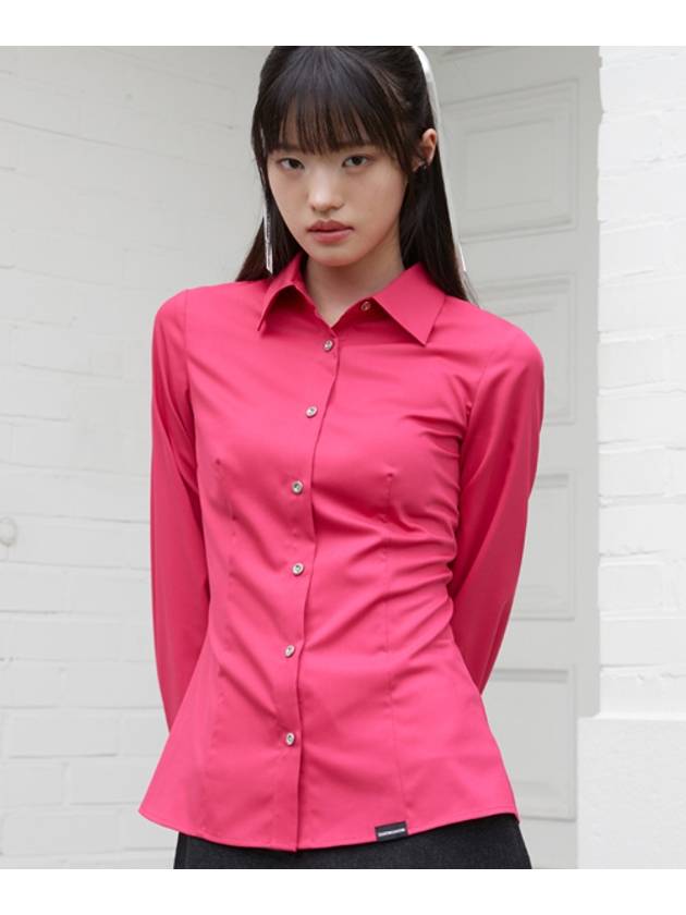 Slim Line Cuffs Shirts Pink - ZIZEMUSEUM - BALAAN 2