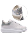 Oversole Glitter Tab Low Top Sneakers White - ALEXANDER MCQUEEN - BALAAN 2