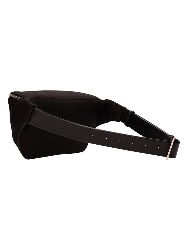 Cassandre Classic Canvas Leather Belt Bag Black - SAINT LAURENT - BALAAN 3