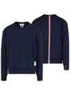 Center Back Stripe Crewneck Sweatshirt Navy - THOM BROWNE - BALAAN 2