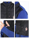 Grenoble Men's Panel Logo Patch Zip-up Jacket Blue Black - MONCLER - BALAAN.