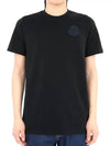 Logo Patch Cotton Jersey Short Sleeve T-Shirt Black - MONCLER - BALAAN 2