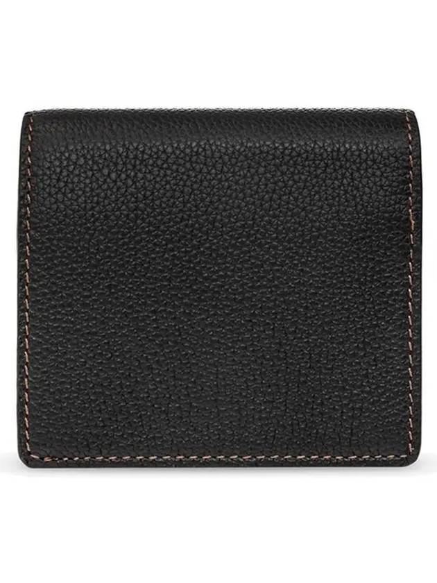 TB Grainy Leather Half Wallet Black - BURBERRY - BALAAN 4