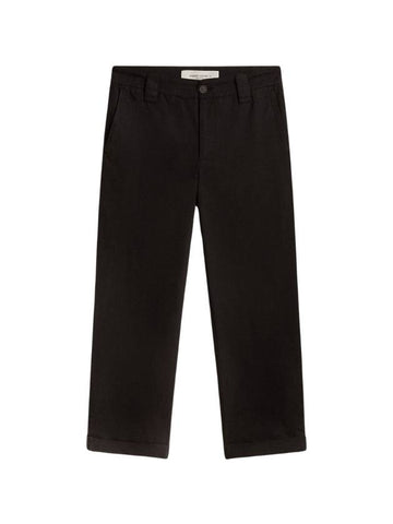 Denim Straight Pants GMP01190P00078690100 BLACK - GOLDEN GOOSE - BALAAN 1