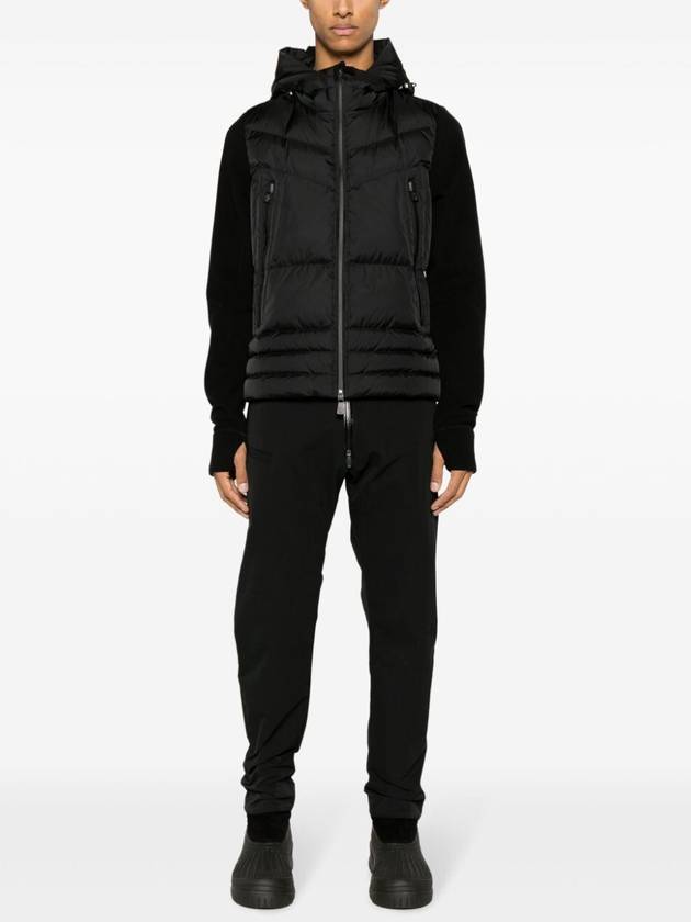 Padded Fleece Hooded Jacket Black - MONCLER - BALAAN 6