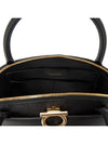 Gancini Leather Tote Bag Black - SALVATORE FERRAGAMO - BALAAN 9