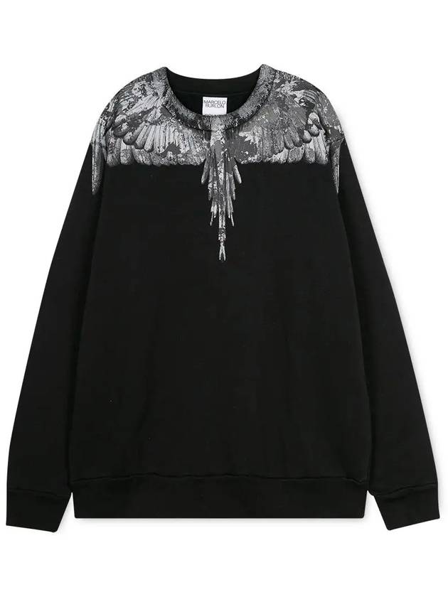 Camo Wing Sweatshirt Black - MARCELO BURLON - BALAAN 4