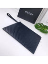 GG Micro Cima Strap Clutch Bag Navy - GUCCI - BALAAN.