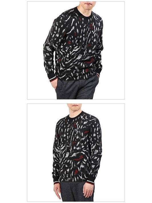 Fog jacquard crew neck knit PO0010A16 10 - LANVIN - BALAAN 2