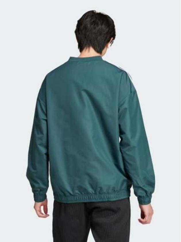 Adicolor Woven Crew Neck Windbreaker Mineral Green - ADIDAS - BALAAN 3