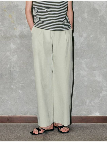 Diagonal Pocket Pants Green - CORCA - BALAAN 1