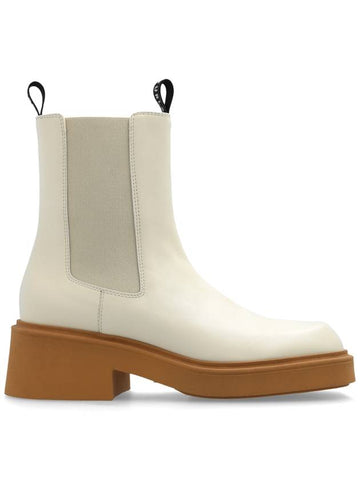 Furla Heeled Chelsea Boots ‘College’, Women's, Cream - FURLA - BALAAN 1