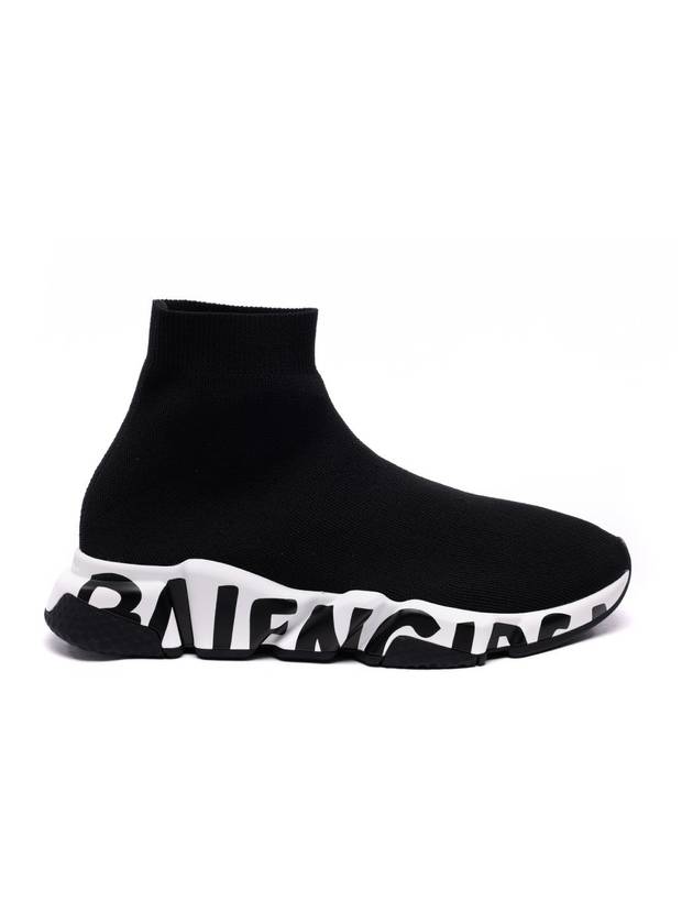 Speed Midsole Graffiti High Top Sneakers White Black - BALENCIAGA - BALAAN 1