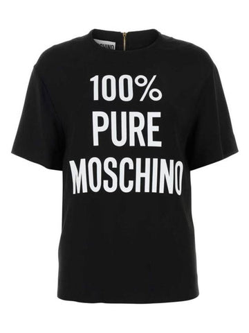 Shirt J02150533 1555 Black - MOSCHINO - BALAAN 1