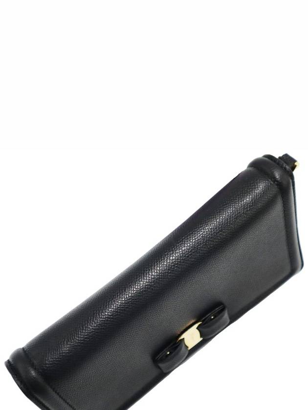 Women s Leather Cross Bag Black Ferragamo 22 C940 Pebble Calfskin Gold Barazini Mini Chain - SALVATORE FERRAGAMO - BALAAN 4