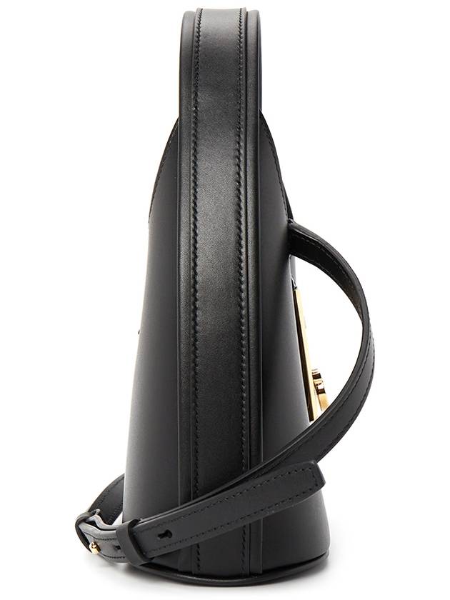 Women's Gancini Buckle Mini Hobo Shoulder Bag Black - SALVATORE FERRAGAMO - BALAAN 4