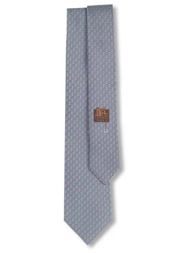 H Discret Unie Tie Gris - HERMES - BALAAN 2