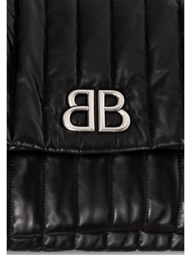 Monaco Chain Medium Shoulder Bag Black - BALENCIAGA - BALAAN 7