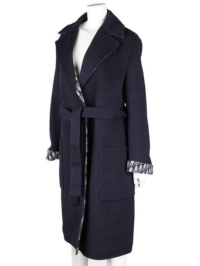 Oblique wool coat navy 1150hv - DIOR - BALAAN 2