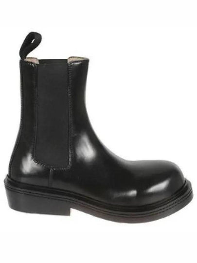 Fireman Chelsea Leather Ankle Boots Black - BOTTEGA VENETA - BALAAN 2